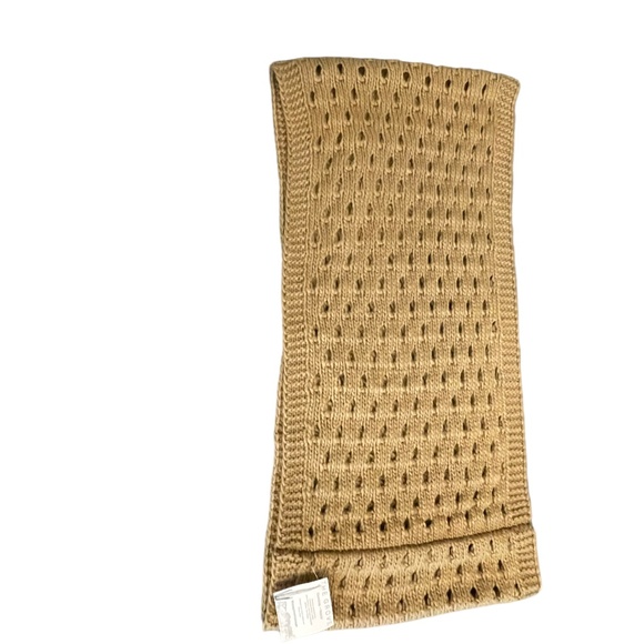 Knit Infinity Loop Tan Scarf - Picture 4 of 7